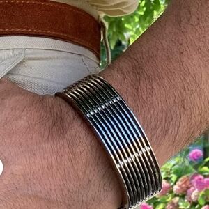 Zoppini modern layered cuff bracelet